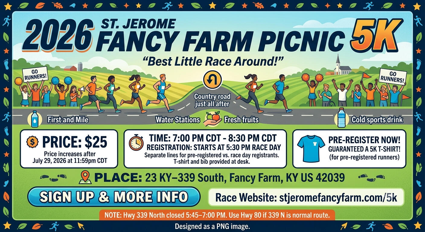 Fancy Farm Picnic 5K Fancy Farm, KY